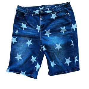 Plus size 4th of July star— blue jeans Size 20
